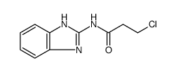 Propanamide, N-1H-benzimidazol-2-yl-3-chloro Structure