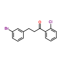 3-(3-Bromophenyl)-1-(2-chlorophenyl)-1-propanone结构式