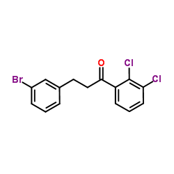 3-(3-Bromophenyl)-1-(2,3-dichlorophenyl)-1-propanone structure