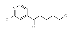 2-CHLORO-4-(5-CHLOROVALERYL)PYRIDINE结构式