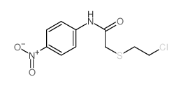 2-(2-chloroethylsulfanyl)-N-(4-nitrophenyl)acetamide structure