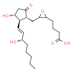 5(6)-epoxyprostaglandin E1 alpha结构式