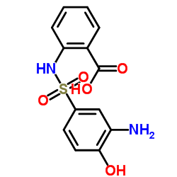 2-Aminophenol-4-(2-carboxy) sulfonanilide structure