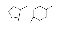 1-(1,2-dimethylcyclopentyl)-1,4-dimethylcyclohexane结构式