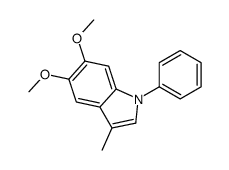 5,6-dimethoxy-3-methyl-1-phenylindole Structure