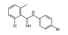 N'-(4-bromophenyl)-2-chloro-6-methylbenzenecarboximidamide Structure