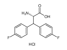 L-Phenylalanine, 4-fluoro-β-(4-fluorophenyl)-, hydrochloride结构式