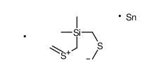 3,3,7,7-tetramethyl-1,5,3,7-dithiasilastannocane Structure