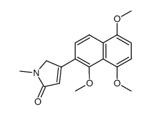 1-methyl-4-(1,5,8-trimethoxy-2-naphthyl)-1,5-dihydro-2-pyrrolone Structure