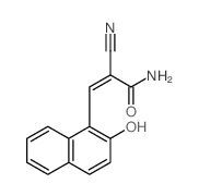 2-Propenamide,2-cyano-3-(2-hydroxy-1-naphthalenyl)-结构式