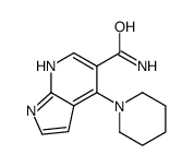 4-piperidin-1-yl-1H-pyrrolo[2,3-b]pyridine-5-carboxamide Structure