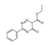 5-oxo-3-phenyl-5,6-dihydro-[1,2,4]triazine-6-carboxylic acid ethyl ester结构式