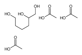 acetic acid,hexane-1,2,6-triol结构式