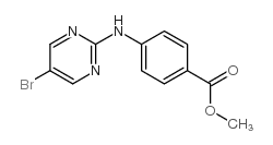 4-(5-BROMOPYRIMIDIN-2-YLAMINO)BENZOIC ACID METHYL ESTER Structure