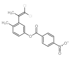 [3-(1,1-dichloroprop-1-en-2-yl)-4-methyl-phenyl] 4-nitrobenzoate structure