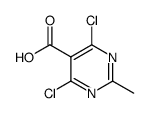 5-Pyrimidinecarboxylic acid, 4,6-dichloro-2-methyl Structure