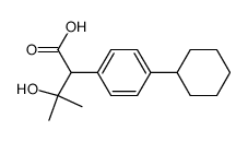 2-(4-Cyclohexyl-phenyl)-3-hydroxy-3-methyl-butyric acid结构式