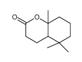 octahydro-5,5,8a-trimethyl-2H-1-benzopyran-2-one Structure