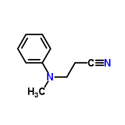 N-(2-Cyanoethyl)-N-methylaniline structure