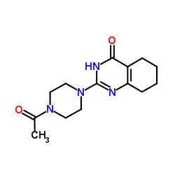 2-(4-Acetyl-1-piperazinyl)-5,6,7,8-tetrahydro-4(1H)-quinazolinone结构式