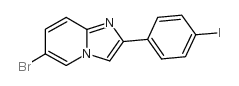 6-bromo-2-(4-iodophenyl)imidazo[1,2-a]pyridine Structure