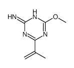 4-methoxy-6-prop-1-en-2-yl-1,3,5-triazin-2-amine结构式