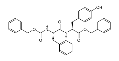 Tyrosine, N-(N-carboxy-3-phenyl-L-alanyl)-, dibenzyl ester Structure