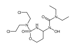 1-[2-[bis(2-chloroethyl)amino]-2-oxo-1,3,2λ5-oxazaphosphinan-4-yl]-3,3-diethyl-1-hydroxyurea Structure