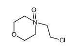 4-(2-chloroethyl)-4-oxidomorpholin-4-ium结构式