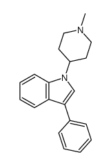 N-(1-methyl-4-piperidinyl)-3-phenylindole Structure