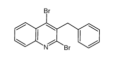 3-benzyl-2,4-dibromoquinoline Structure