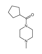1-cyclopentanecarbonyl-4-methyl-piperazine结构式