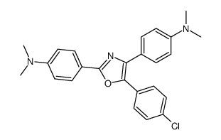 tetra-N-methyl-4,4'-[5-(4-chloro-phenyl)-oxazole-2,4-diyl]-bis-aniline结构式