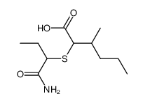 2-(1-carbamoyl-propylsulfanyl)-3-methyl-hexanoic acid结构式