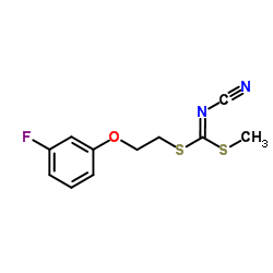 [2-(3-Fluorophenoxy)ethyl]methyl-cyanocarbonimidodithioate Structure