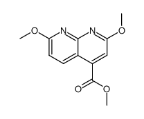 2,7-dimethoxy-[1,8]naphthyridine-4-carboxylic acid methyl ester Structure