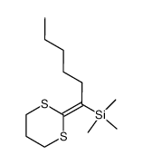 (1-[1,3]Dithian-2-ylidene-hexyl)-trimethyl-silane结构式