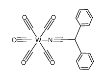 pentacarbonyl(diphenylacetonitrile)tungsten Structure