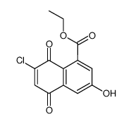7-chloro-3-hydroxy-5,8-dioxo-5,8-dihydro-naphthalene-1-carboxylic acid ethyl ester结构式
