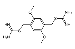 2,5-Dimethoxy-1,4-bis-guanidino-mercaptomethyl-benzol结构式