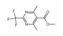4,6-dimethyl-2-trifluoromethyl-pyrimidine-5-carboxylic acid methyl ester Structure