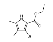 Ethyl 3-bromo-4,5-dimethyl-1H-pyrrole-2-carboxylate结构式