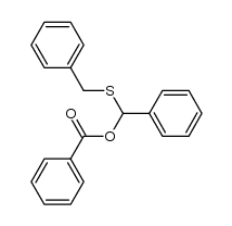 (α-Benzoyloxy-benzyl)-benzyl-sulfid Structure