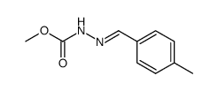 (4-methyl-benzylidene)-carbazic acid methyl ester Structure