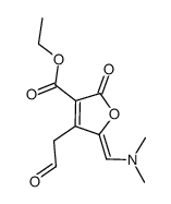 ethyl 5-((dimethylamino)methylene)-2-oxo-4-(2-oxoethyl)-2,5-dihydrofuran-3-carboxylate结构式