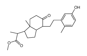 methyl 3-hydroxy-9-oxo-9,10-seco-23,24-dinor-1,3,5(10)-cholatrienoate结构式
