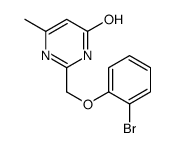 2-[(2-bromophenoxy)methyl]-6-methyl-1H-pyrimidin-4-one结构式
