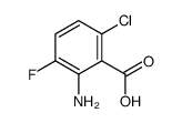 2-氨基-6-氯-3-氟苯甲酸结构式