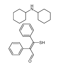 dicyclohexylammonium salt of α-mercapto-α'-formylstilbene结构式