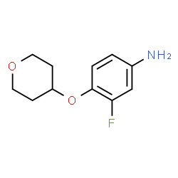 3-Fluoro-4-(tetrahydro-2H-pyran-4-yloxy)aniline Structure